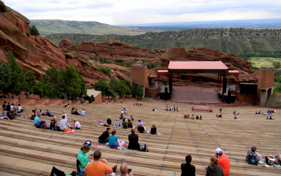 Red Rocks from the top